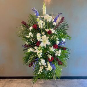 Patriotic Floral Standing Spray