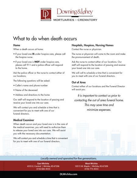 What to Do When Death Occurs