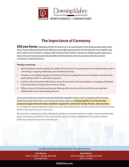 The Importance of Ceremony